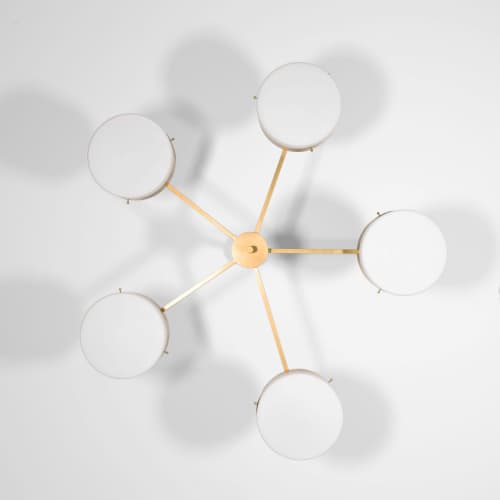 Celeste Luminescence | Chandeliers by DESIGN FOR MACHA. Item composed of brass and glass