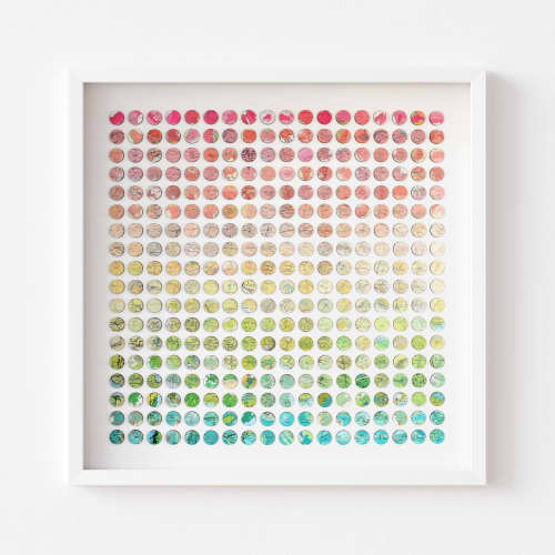 Emerald Fuchsia | Collage in Paintings by Amelia Coward