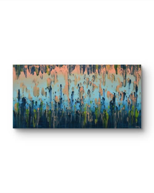 Coral Island | Oil And Acrylic Painting in Paintings by Lisa Carney