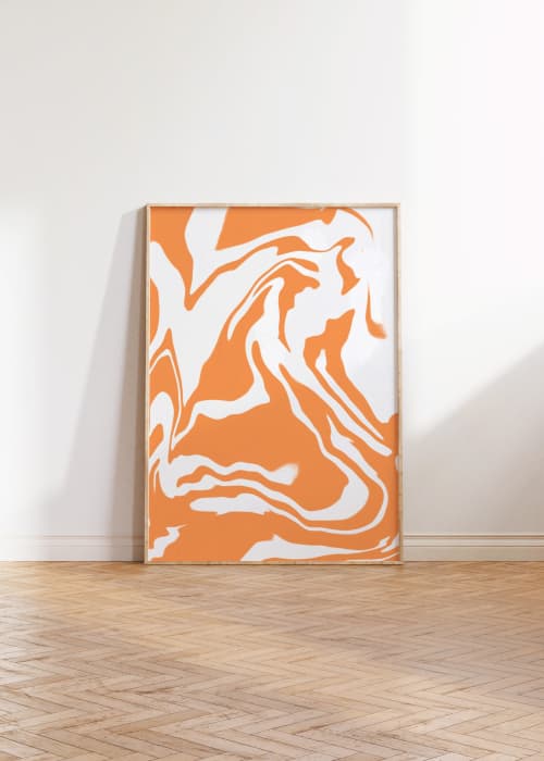 The Energy Of Orange Art Print | Prints by Britny Lizet. Item composed of paper in boho or contemporary style