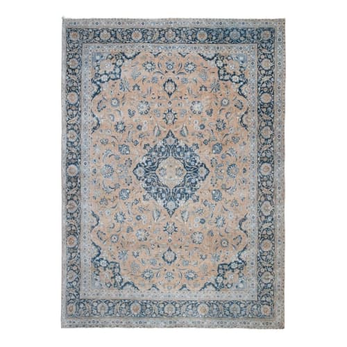 Oriental Turkey Oushak Carpet, Vintage Handknotted Floor Rug | Area Rug in Rugs by Vintage Pillows Store. Item composed of fiber