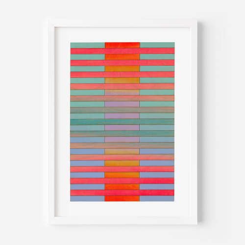 California Stripe Colour Study Print | Prints in Paintings by Amelia Coward