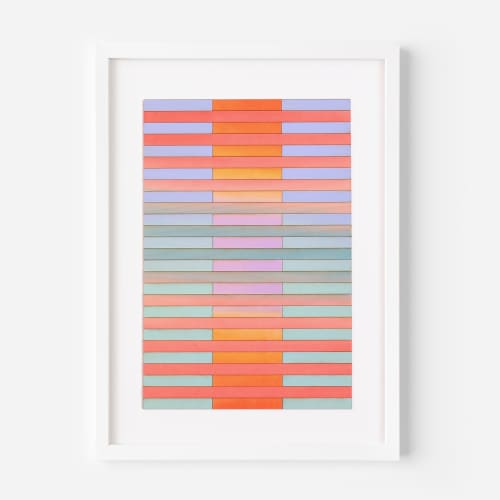 California Stripe Colour Study Painting | Paintings by Amelia Coward
