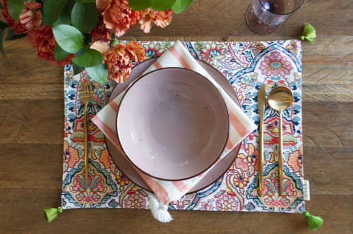 Jaipur Placemats | Tableware by OSLÉ HOME DECOR. Item made of fabric