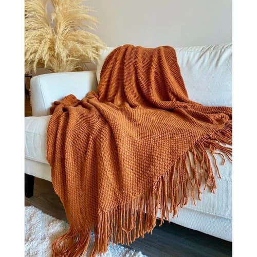 Geneva Throw Blanket | Linens & Bedding by Busa Designs