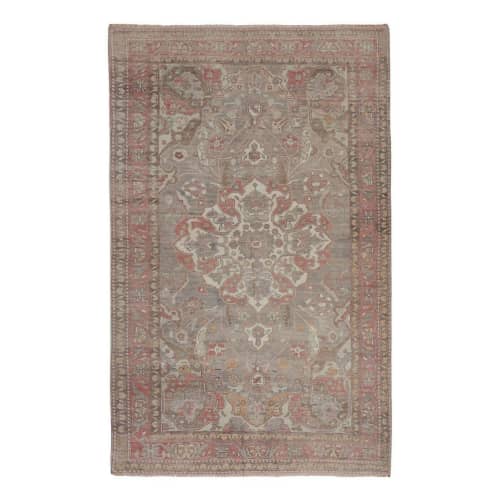 Hand-Knotted Anatolian Karapinar Rug - Designer Carpet | Area Rug in Rugs by Vintage Pillows Store. Item made of cotton with fiber