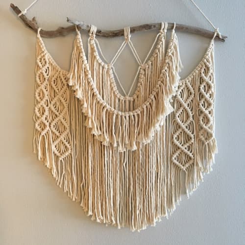 Macrame Wall Hanging- "Allie" | Wall Hangings by Rosie the Wanderer. Item made of cotton & fiber