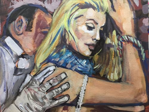 Severine 1- Belle Du Jour | Oil And Acrylic Painting in Paintings by Eric Farache Artist