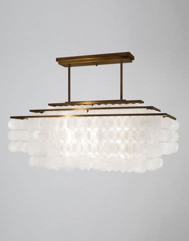 Alan Mizrahi AM2193 Avalon Mother of Pearl | Chandeliers by Alan Mizrahi Lighting Design