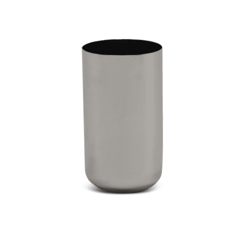 Modern Cylinder Vase In Stainless Steel | Vases & Vessels by Tina Frey. Item composed of steel