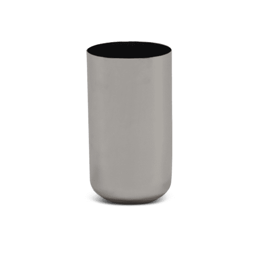 Modern Cylinder Vase In Stainless Steel by Tina Frey Wescover