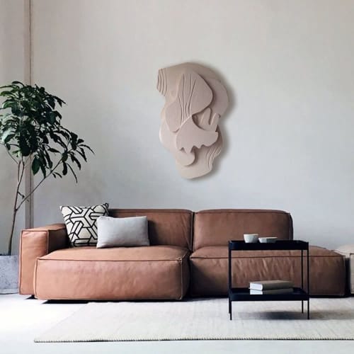 Plaster Wall Art: Modern Minimalist Sculptural Painting | Wall Sculpture in Wall Hangings by Vaiva Art Atelier
