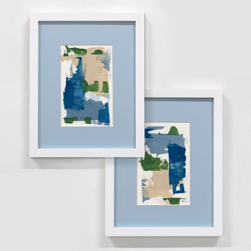 Alchemy No. 5 and No. 6 - Original Set | Oil And Acrylic Painting in Paintings by Julia Contacessi Fine Art