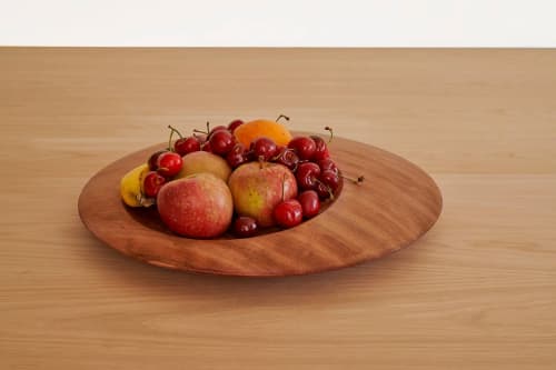 Centerpiece Space | Plate in Dinnerware by VANDENHEEDE FURNITURE-ART-DESIGN. Item composed of wood in boho or mid century modern style