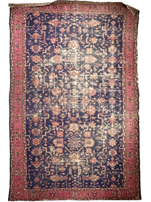 WOW - Worn BALLROOM SIZE Antique Rug | Palace Size Turkish | Area Rug in Rugs by The Loom House. Item composed of fabric and fiber
