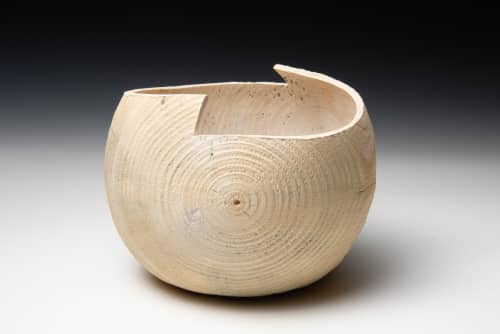 Northern White Pine Vessel | Decorative Bowl in Decorative Objects by Louis Wallach Designs. Item made of wood