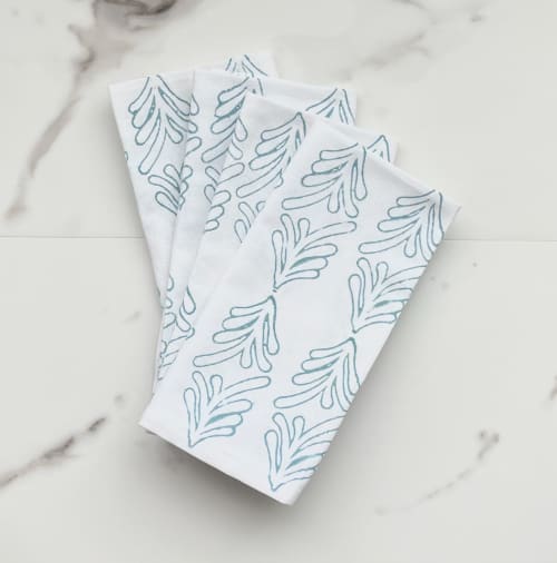 Dinner Napkins (set of 4) - Palmetto, Saltwater | Linens & Bedding by Mended. Item composed of cotton