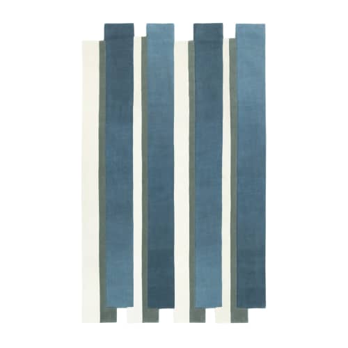 Pente Rug - Blue | Area Rug in Rugs by Ruggism. Item composed of wool & fiber