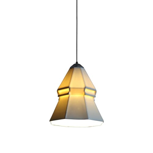 Expansion 3 Porcelain Pendant Light | Pendants by The Bright Angle. Item made of ceramic