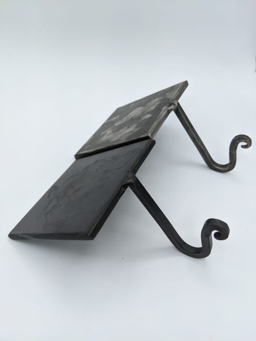 Hand Forged Iron Mantle Hook | Hardware by Element Hand Forged Hardware. Item composed of steel