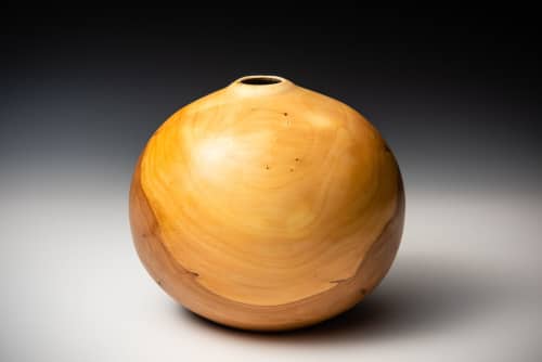 Applewood Vessel | Decorative Objects by Louis Wallach Designs. Item composed of wood