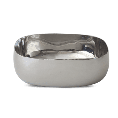 Cuadrado Extra Large Bowl In Stainless Steel | Serving Bowl in Serveware by Tina Frey. Item composed of steel