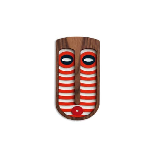 Mini Modern African Mask #4 | Wall Sculpture in Wall Hangings by Umasqu