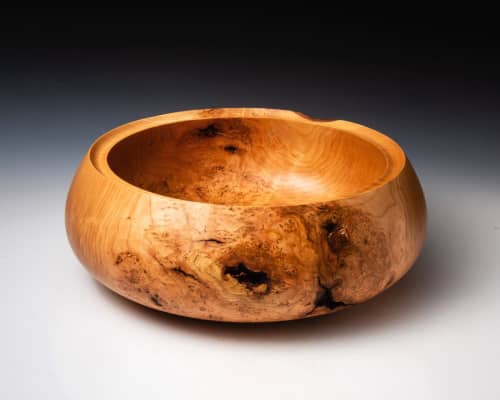 Cherry Burl Bowl | Decorative Bowl in Decorative Objects by Louis Wallach Designs. Item composed of wood