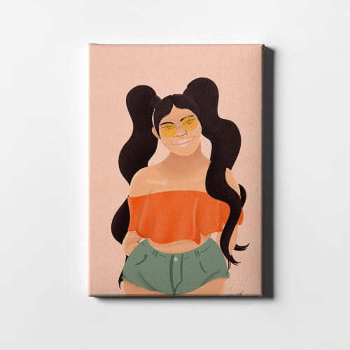 Peachy | Prints in Paintings by $NP Designs