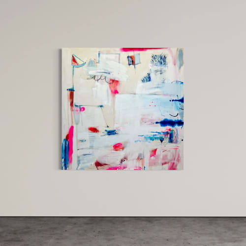 Current | Oil And Acrylic Painting in Paintings by Sarah Finucane