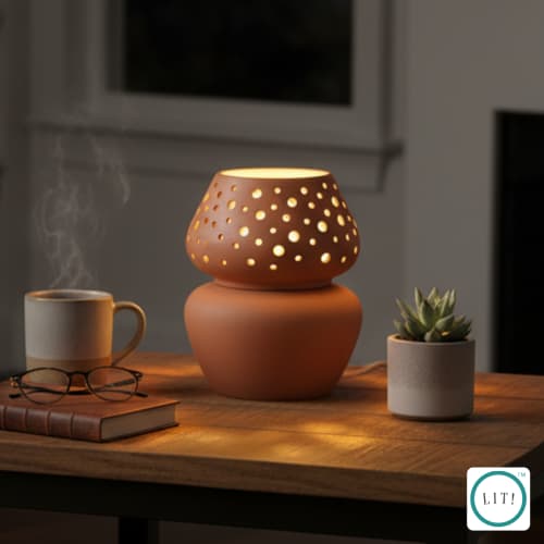 Liora Terracotta Table Lamp | Lamps by Lit Lamps - Sustainable Mindful Lighting. Item compatible with asian and rustic style