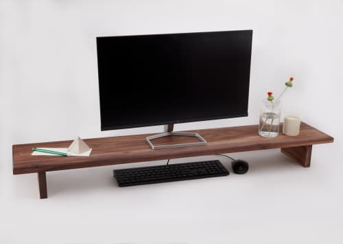 Desk Shelf Riser | Tables by Reds Wood Design. Item made of walnut