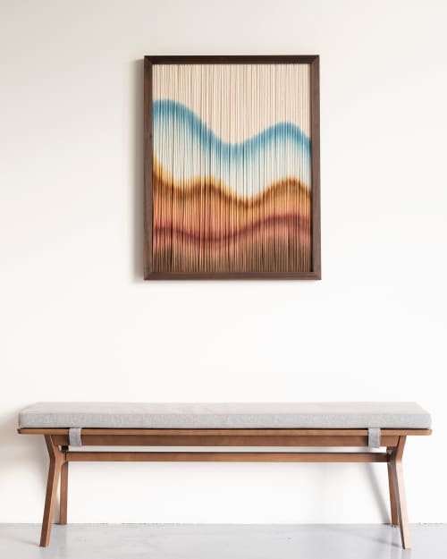 RUST II - Framed-Collection | Wall Hangings by Rianne Aarts / Teddy and Wool Studio. Item made of cotton with fiber