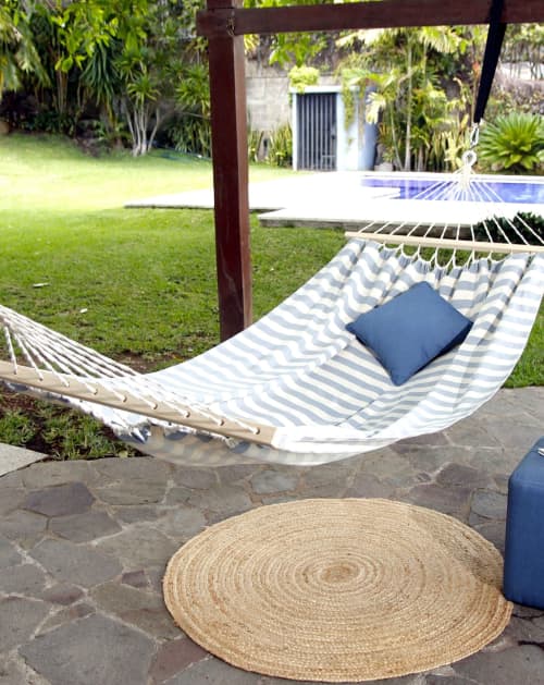 Luxury Coastal Beach Resort Hammock | CABANA | Chairs by Limbo Imports Hammocks. Item composed of wood and cotton