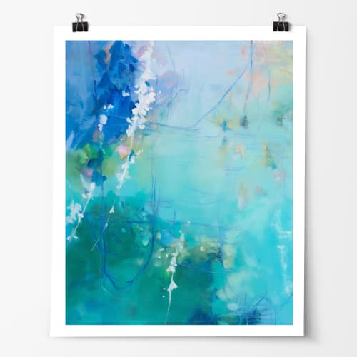 Float fine art print | Prints by Elisa Sheehan. Item composed of canvas and paper