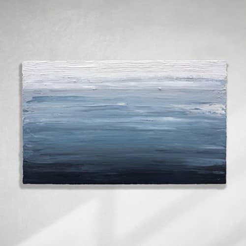 Distant Light | Oil And Acrylic Painting in Paintings by Sorelle Gallery. Item made of canvas