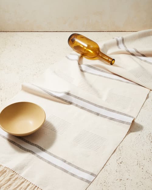 Dash Runner Neutral | Table Runner in Linens & Bedding by MINNA