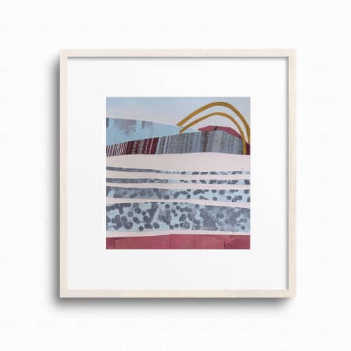 6x6 Original Collage Art | Two Arches by Shilo Ratner | Work by Shilo Ratner