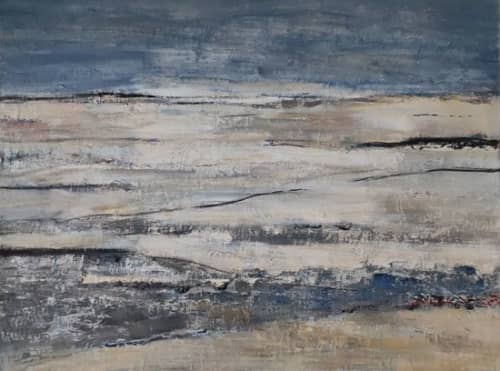 Lumieres Du Soir / Leather or Evening Lights | Oil And Acrylic Painting in Paintings by Sophie DUMONT.. Item composed of canvas compatible with minimalism and contemporary style