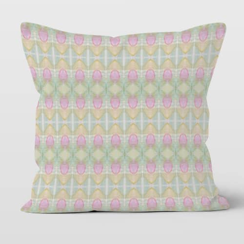 Rennie Cotton Linen Throw Pillow Cover | Pillows by Brandy Gibbs-Riley