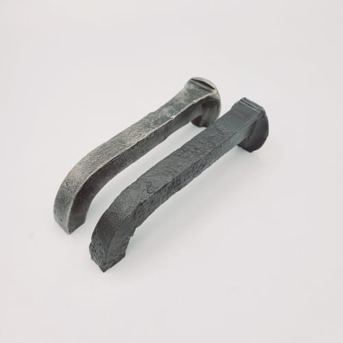 Rustic Railroad Spike Cabinet Handle Door Pull | Hardware by Element Hand Forged Hardware. Item composed of steel in rustic style