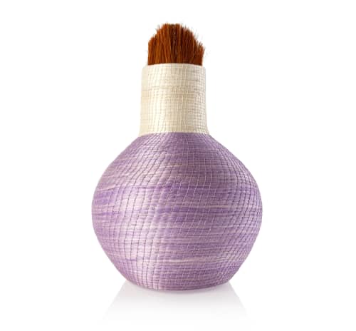 colorblock ostrich vase orchid | Vases & Vessels by Charlie Sprout. Item composed of fiber
