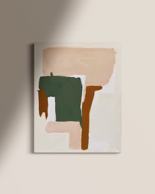 "Looking Forward No. 4" - 24 x 30" | Oil And Acrylic Painting in Paintings by Cait Courneya. Item composed of canvas