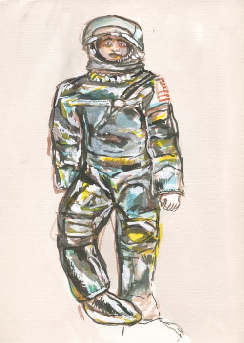 GIJoe Mercury Man Watercolour | Watercolor Painting in Paintings by Eric Farache Artist