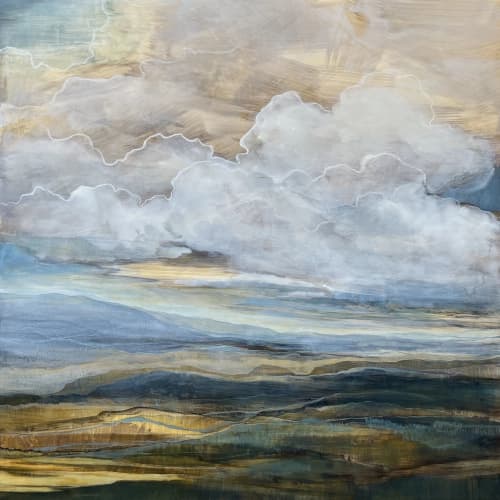 Large Square II (36x36") | Paintings by Caroline Adams