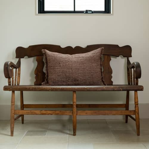 Chocolate Wild Silk Lumbar 17x26 | Pillows by Vantage Design