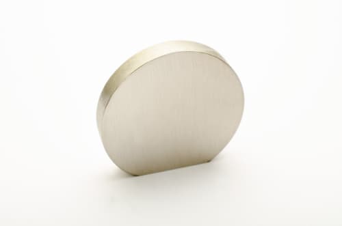 Globe 35 Brushed Stainless Steel | Knob in Hardware by Windborne Studios. Item composed of steel