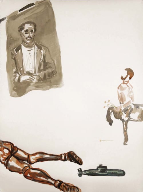 Untitled- For Bellmer | Watercolor Painting in Paintings by Eric Farache Artist