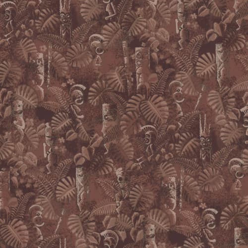 Idol Forest - Brown | Wallpaper in Wall Treatments by Brenda Houston. Item composed of fabric