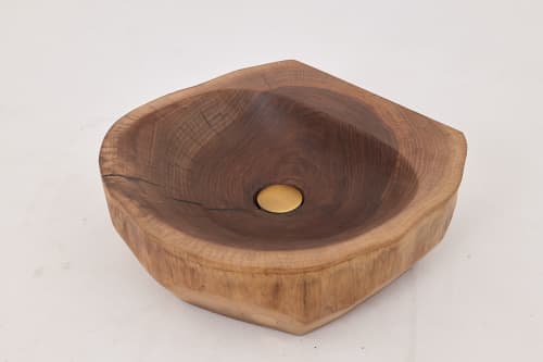 Logniture, Live Edge Wood Bathroom Sink, Basin, Original Design, Handmade | Furniture by Logniture